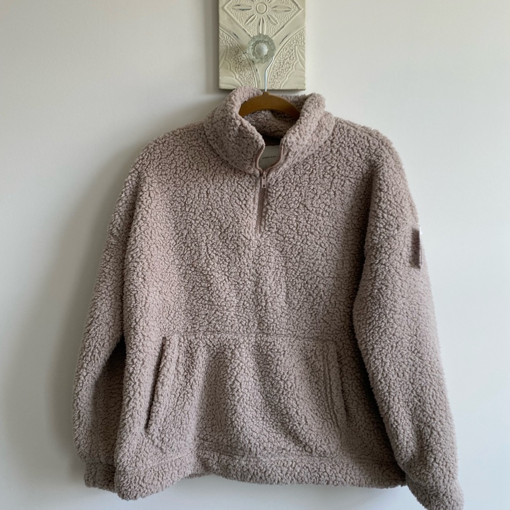 American Eagle Sherpa Half Zip